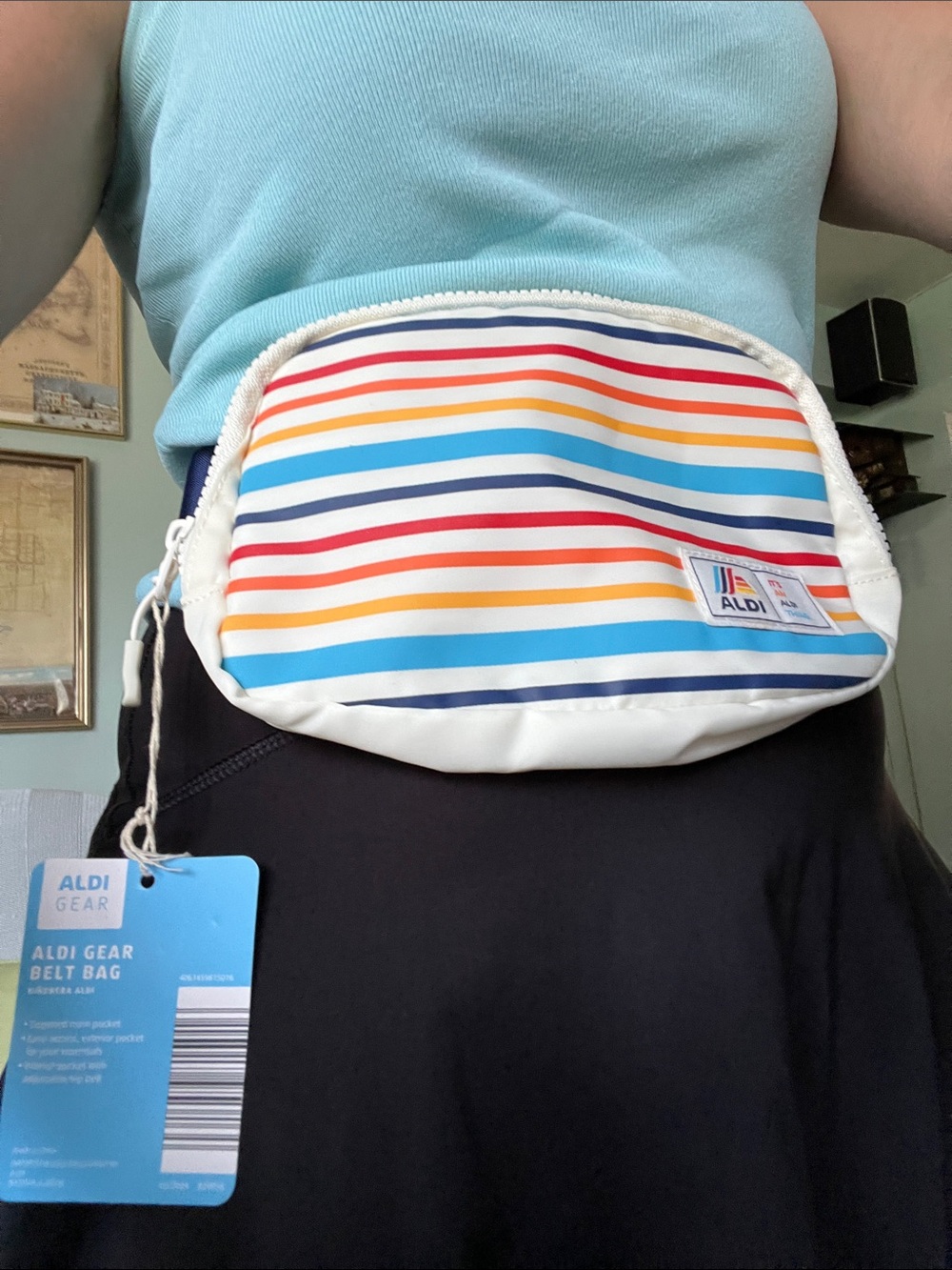 ALDI Striped Fanny Pack